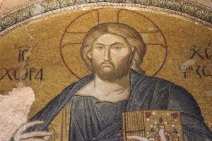 The rather severe Christ Pantokrator.