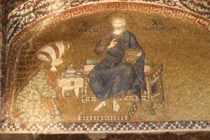 Theodore Metochites, offering his church to Jesus. And we offer our thanks to Theodore.