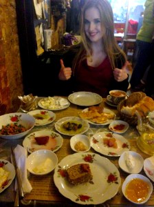 Turkish breakfast at Cafe Privato